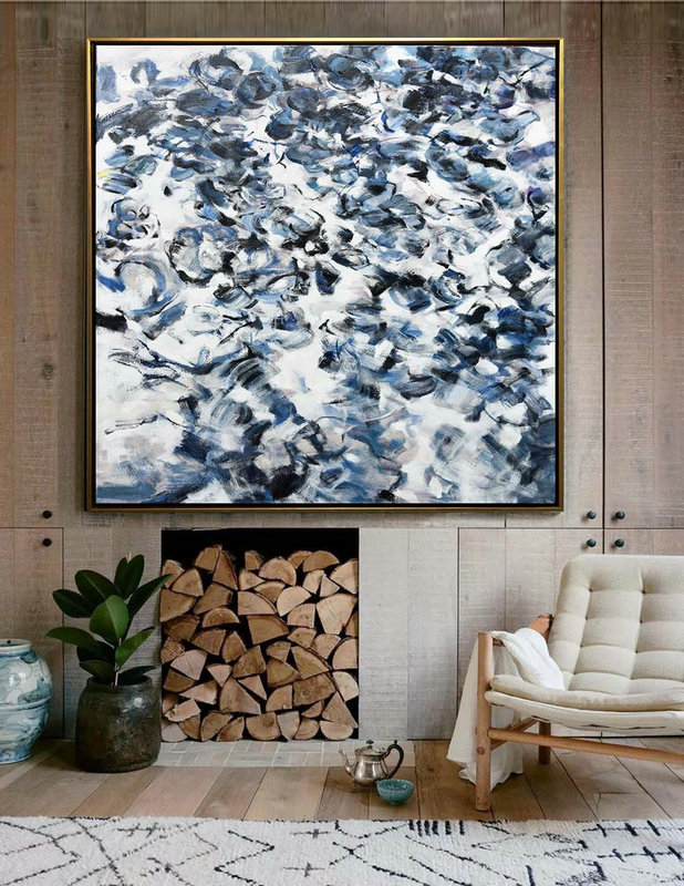 Abstract Painting Extra Large Canvas Art,Horizontal Abstract Landscape Oil Painting On Canvas,Canvas Wall Paintings